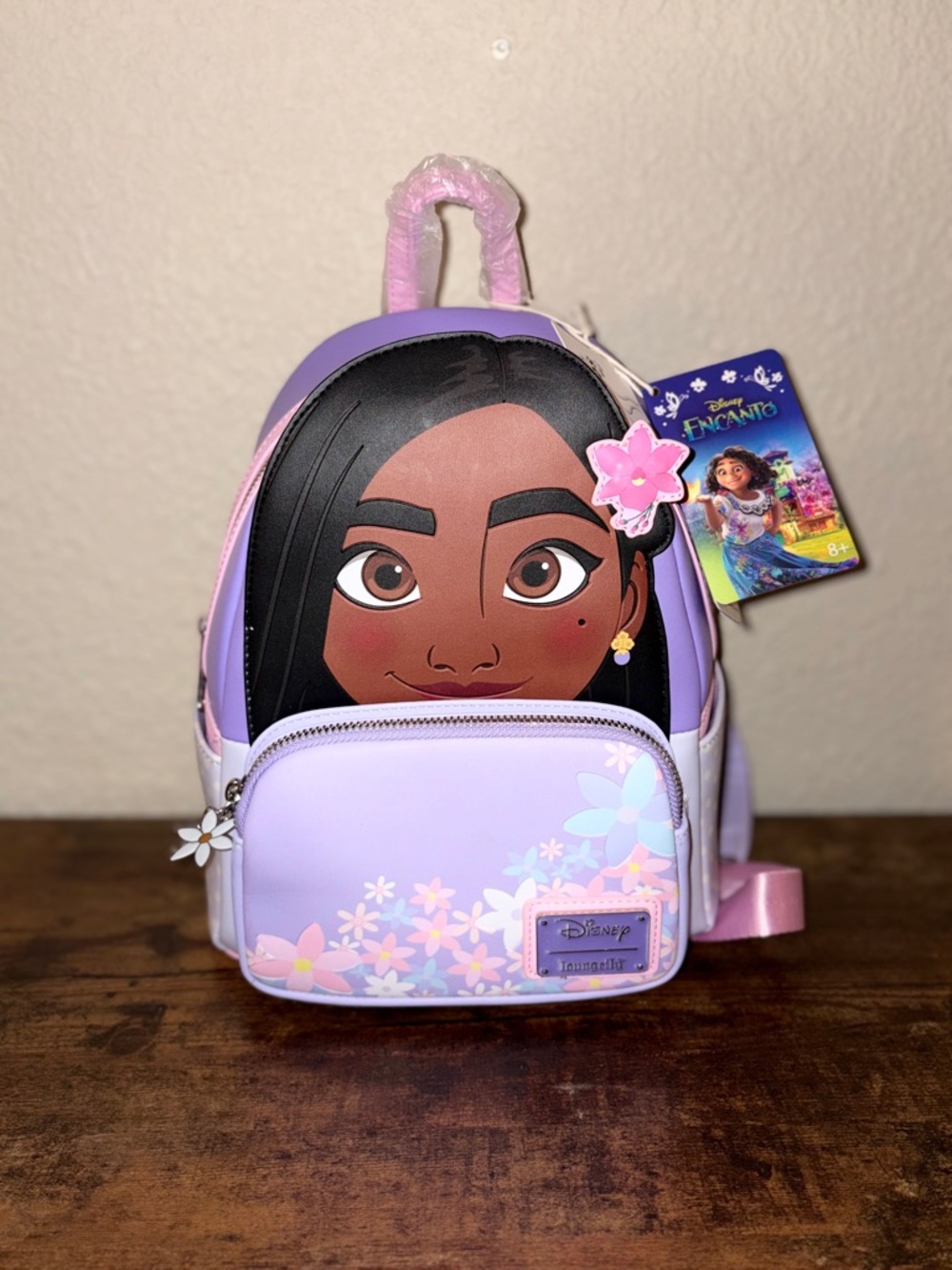 Disney Encanto Isabela Mini Backpack Purple Floral Loungefly Style NWT